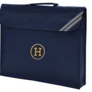 HORSTED INFANT & JUNIOR SCHOOL - HORSTED BOOK BAG WITH STRAP AND LOGO, HORSTED INFANT & JUNIOR SCHOOL