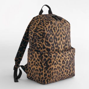 LEOPARD PRINT BACKPACK, Backpack