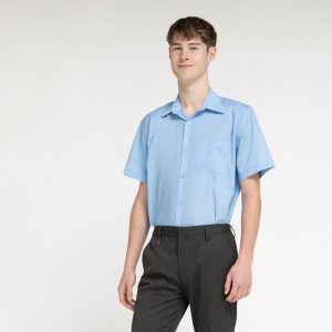FORT PITT GRAMMAR SCHOOL - BOYS TWIN PACK SHORT SLEEVE BLUE SHIRTS, FORT PITT GRAMMAR SCHOOL