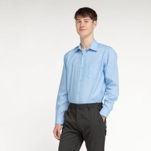 FORT PITT GRAMMAR SCHOOL - BOYS TWIN PACK LONG SLEEVE BLUE SHIRTS, FORT PITT GRAMMAR SCHOOL