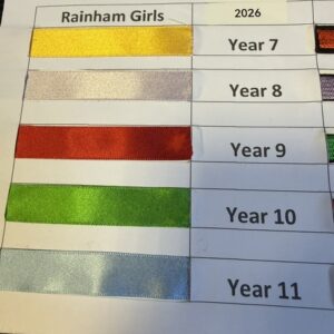 Rainham school for Girls - RAINHAM GIRLS YEAR RIBBON, Rainham school for Girls